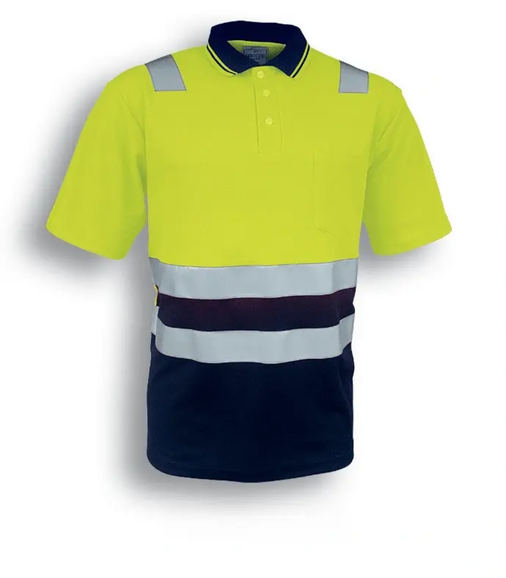 Picture of Bocini, Hi-Vis Back Polo With Tape S/S